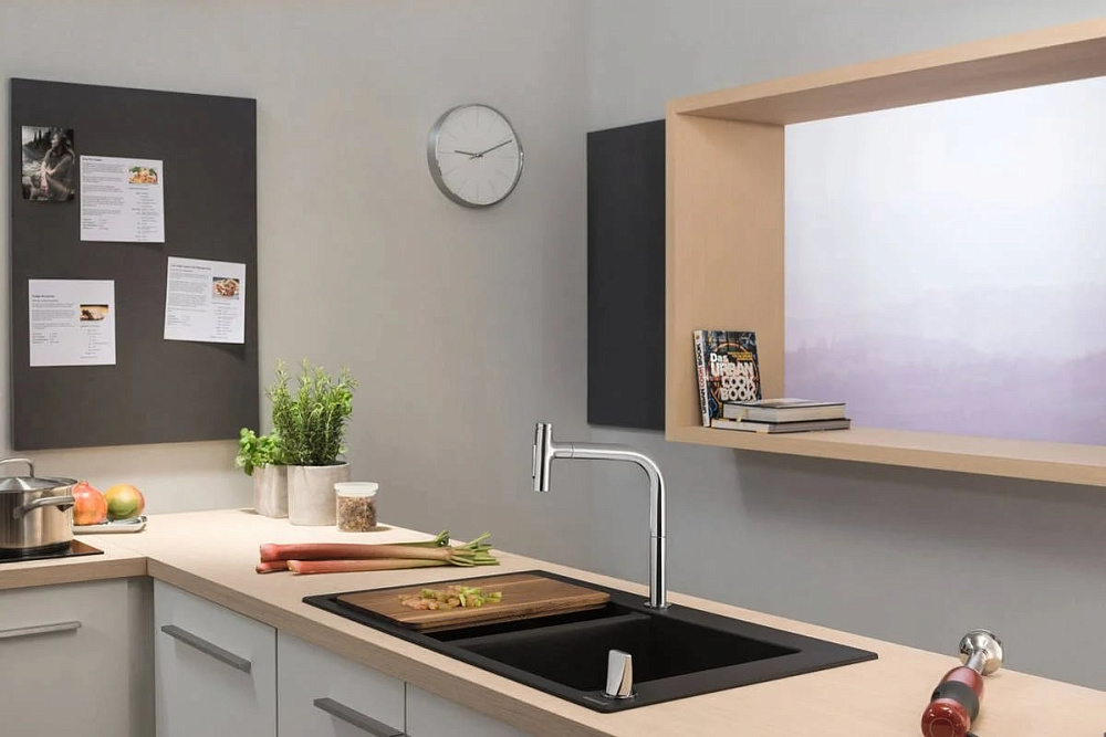 Смеситель для кухни Hansgrohe Metris Select Metris Select 73818000