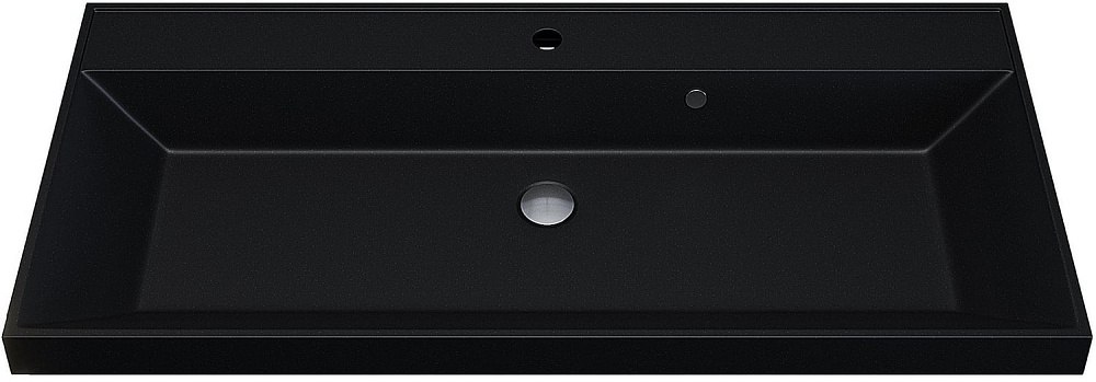 Мебельная раковина Uperwood Classic Quartz 293020635 100 см, матовая черная, космос