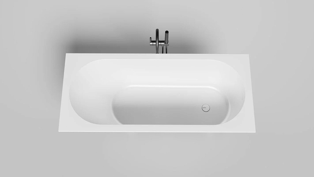 Ванна из искусственного камня Salini Ornella Kit S-Stone 160x70 см, встраиваемая, матовая белая, на 