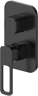 Встраиваемый смеситель IDDIS Slide SLIBL00i68 С ВНУТРЕННЕЙ ЧАСТЬЮ, черный