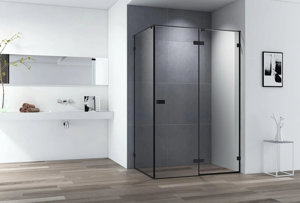 Душевой уголок Cezares Bellagio BELLAGIO-AH-1-120/90-C-NERO 120х90, черный