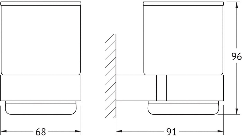 Стакан Artwelle Schwarz 7721 черный