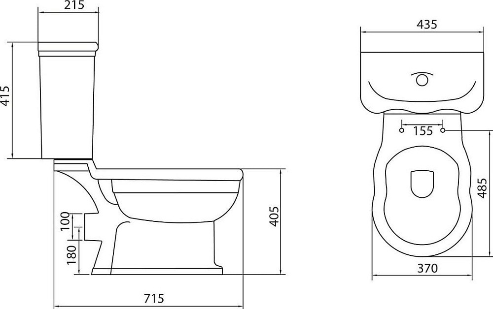 Бачок для унитаза BelBagno Boheme BB115T