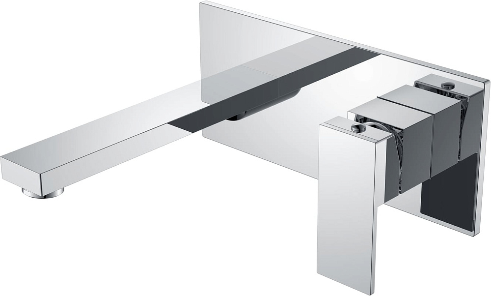 Смеситель для раковины Boheme Qubic 475-CR С ВНУТРЕННЕЙ ЧАСТЬЮ, chrome