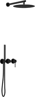 Душевой комплект Vincea Groove VSFW-4G01MB, С ВНУТРЕННЕЙ ЧАСТЬЮ, черный