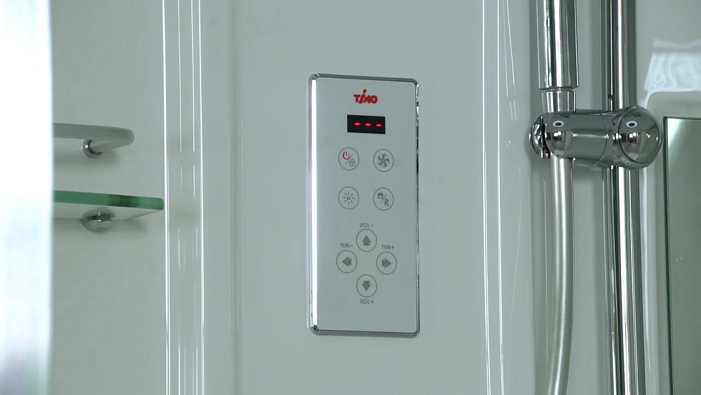 Душевая кабина Timo Lux T-7700, с высоким поддоном, с сиденьем