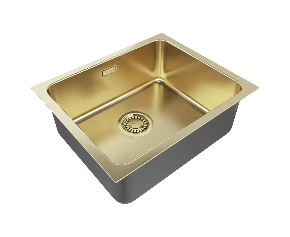 Мойка кухонная Paulmark Vista PM305444-LG, светлое золото