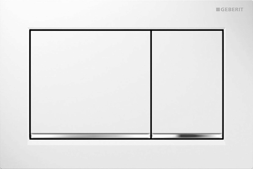 Кнопка смыва Geberit Omega 30 115.080.KJ.1 белая, хром