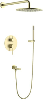 Душевой комплект Timo Saona SX-2379/17SM, С ВНУТРЕННЕЙ ЧАСТЬЮ, золото матовое