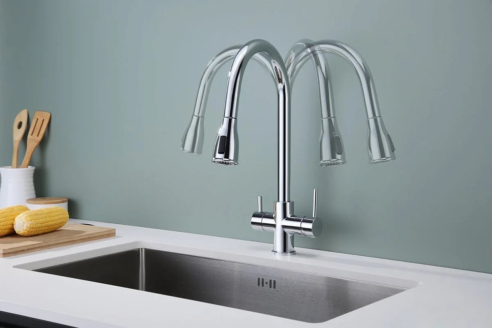 Смеситель для кухни Paulmark Lange 214212-CR, хром