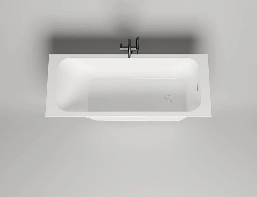 Ванна из искусственного камня Salini Orlanda Kit S-Sense 170x80 см, встраиваемая, белая, на ножках, 