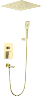 Душевой комплект Timo Selene SX-2039/17SM, С ВНУТРЕННЕЙ ЧАСТЬЮ, золото матовое