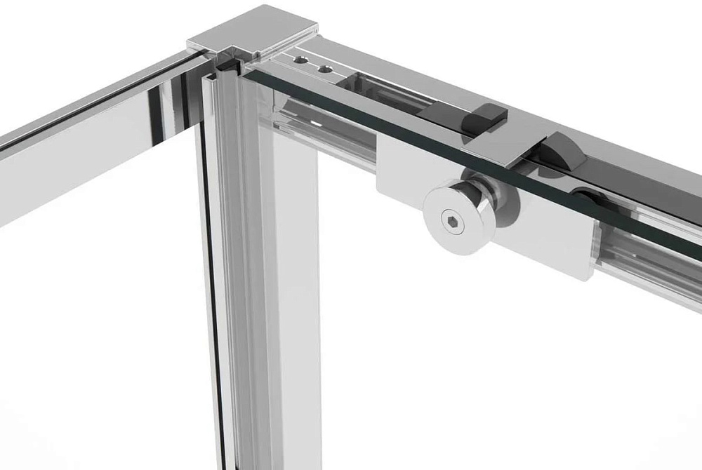 Душевой уголок Vincea Slim Soft VSR-1SS1012CL 120x100, профиль хром, стекло прозрачное