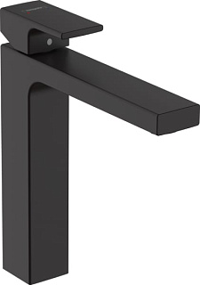 Смеситель для раковины Hansgrohe Vernis Shape 71591670 матовый черный