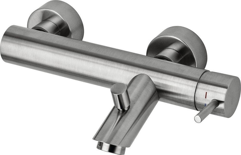 Смеситель для ванны с душем Paffoni Light LIG022ST, сталь