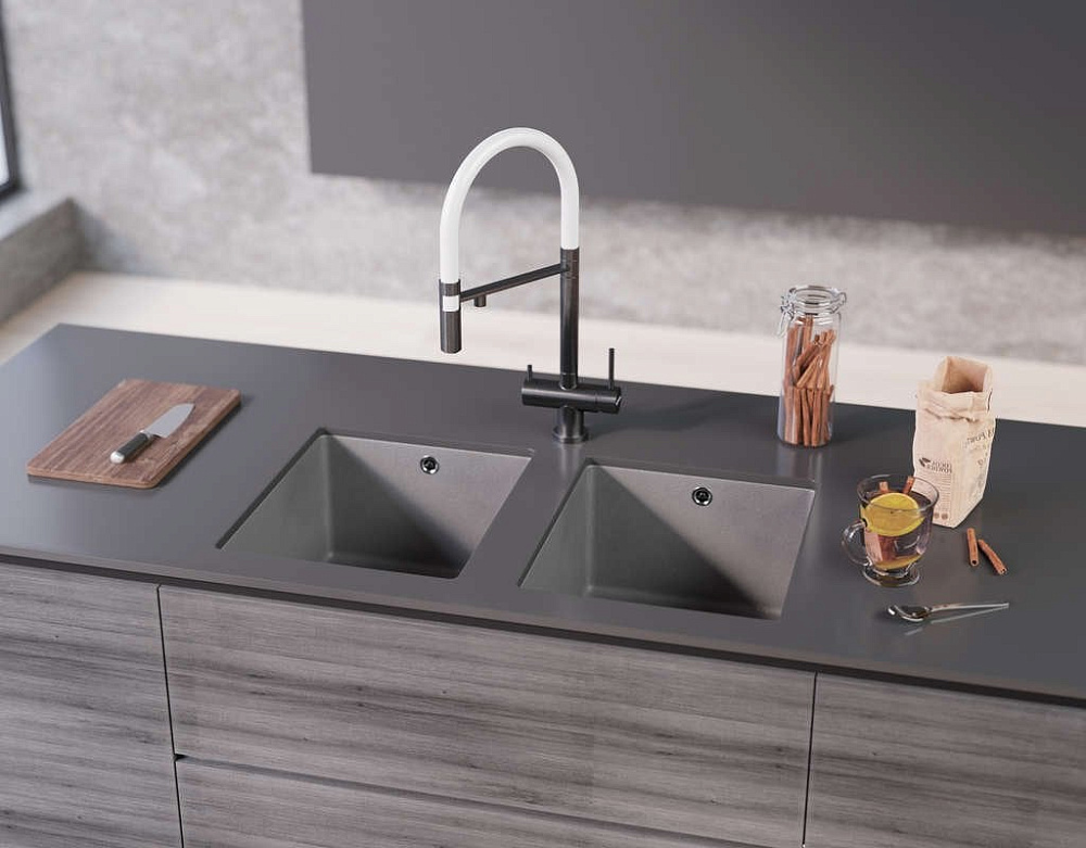 Мойка кухонная Omoikiri Bosen 38-U-GR leningrad grey