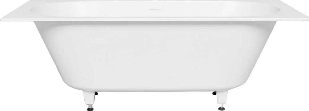 Ванна из искусственного камня Salini Ornella Kit Axis S-Sense 170x75 см, встраиваемая, матовая белая