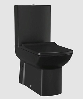 Бачок для унитаза Creavit Lara LR410-00SM00E-0000 черный матовый