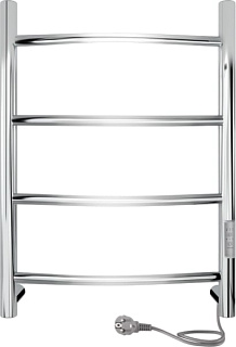 Полотенцесушитель электрический Indigo Arc Lux LCALE60-40Rt серебристый