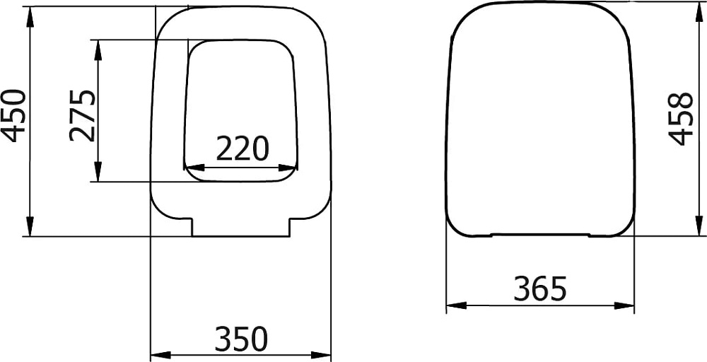 Крышка-сиденье VitrA Shift 91-001-009 с микролифтом, петли хром, белая матовая