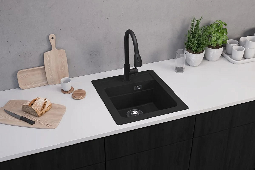 Смеситель для кухни Alveus Primrose 1148265 black matt