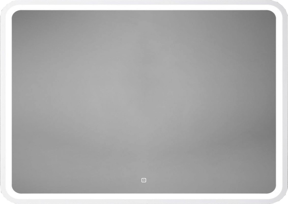 Зеркало Art&Max Genova White 100х80 белое, с LED-подсветкой, 6000К