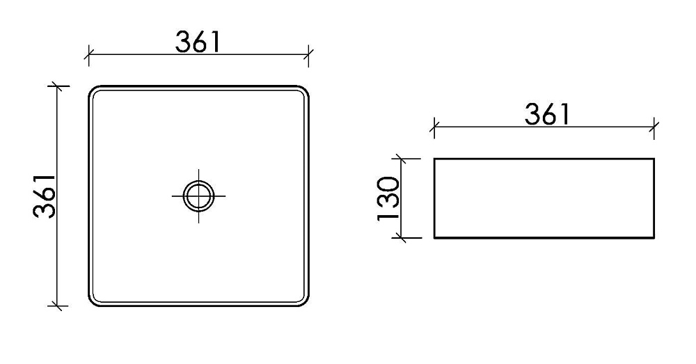 Накладная раковина Ceramicanova Element CN6068 белая глянцевая