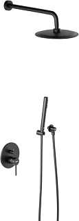 Душевой комплект Damixa Scandinavian Pure 936520300, С ВНУТРЕННЕЙ ЧАСТЬЮ, черный