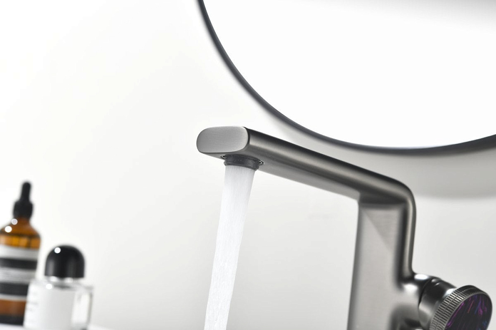Смеситель для раковины Black&White Gravity 7207GM gun metal