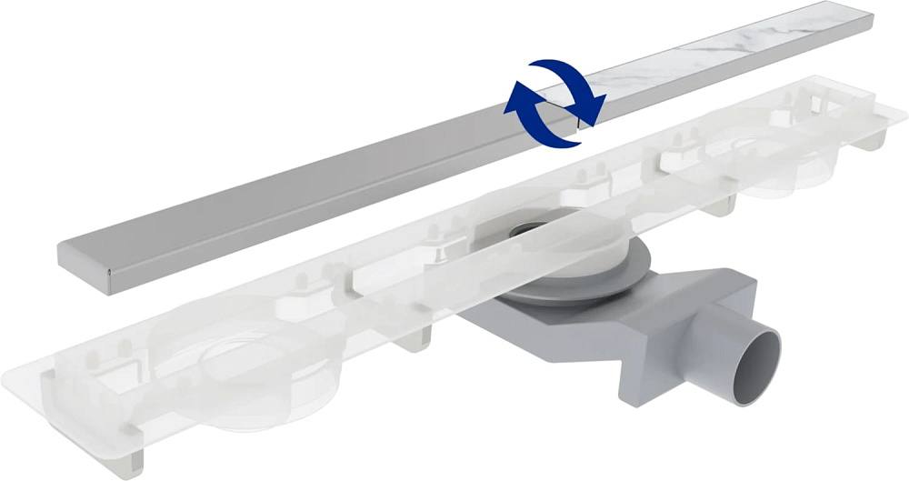 Душевой трап (лоток) Plumberia Selection PSM Modular 120 см, нержавеющая сталь матовая