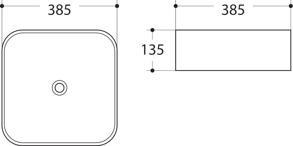 Накладная раковина Art&Max AM-78110 белая