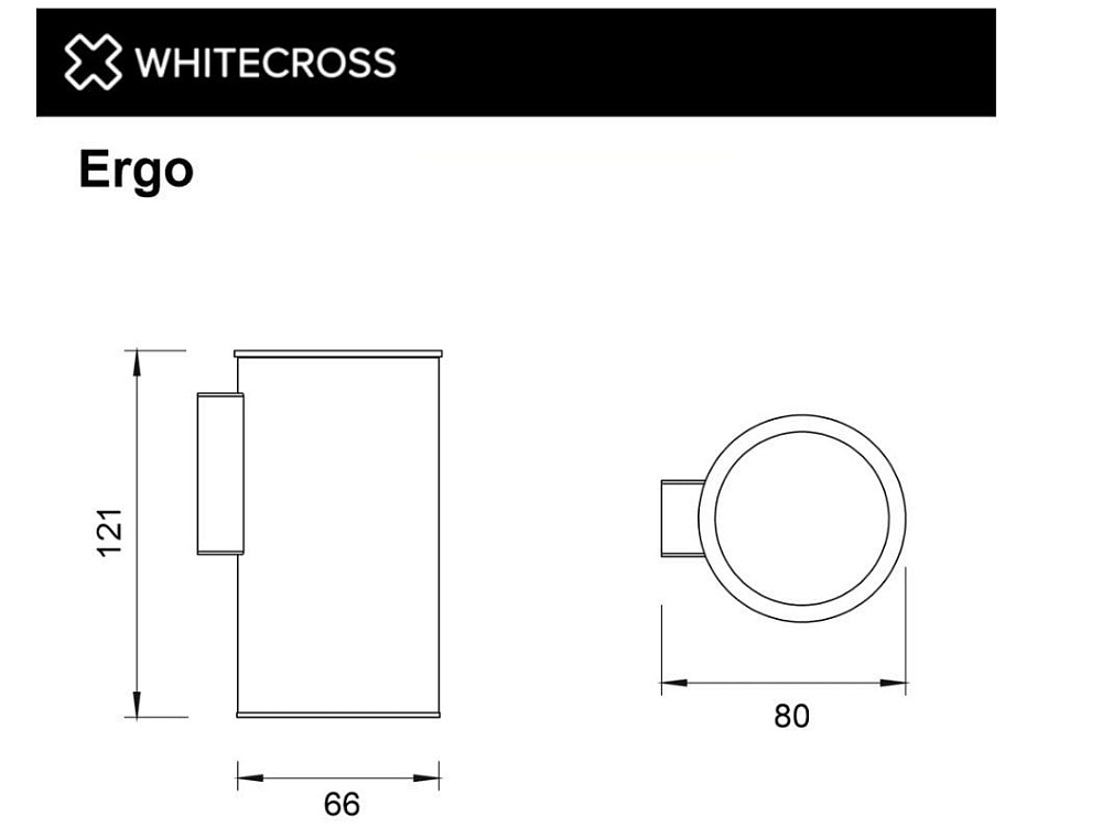 Стакан WHITECROSS Ergo ER2234CPB брашированная медь