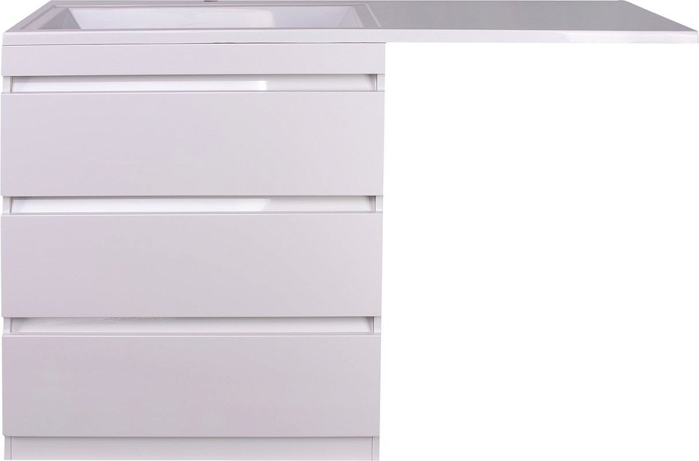 Тумба под раковину без столешницы Style Line Даллас 140 люкс, белая
