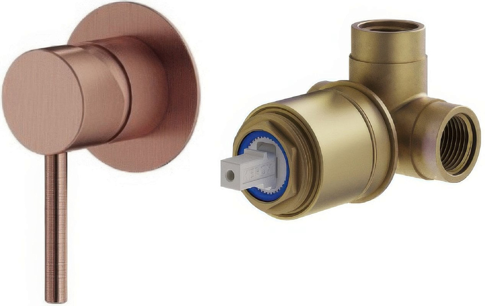 Встраиваемый смеситель Plumberia Selection Ixo KITXO1135RS С ВНУТРЕННЕЙ ЧАСТЬЮ, бра