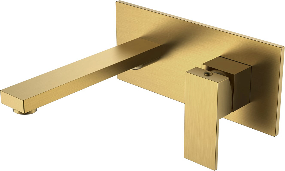 Смеситель для раковины Boheme Qubic 475-BR С ВНУТРЕННЕЙ ЧАСТЬЮ, bronze