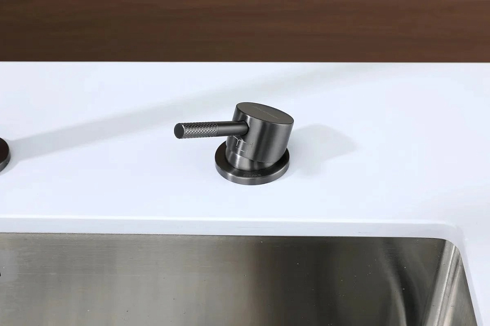 Смеситель для кухни Paulmark Estetica Es218006-GM вороненая сталь