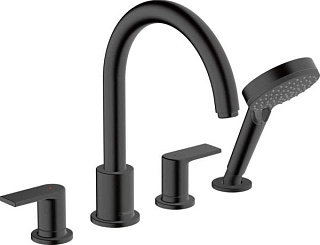 Смеситель на борт ванны Hansgrohe Vernis Shape 71459670, черный