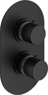 Термостатический смеситель встраиваемый Plumberia Selection Ixo XOT5050NO С ВНУТРЕННЕЙ ЧАСТЬЮ, для в