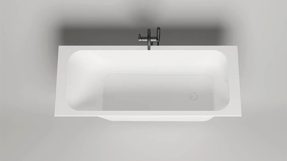 Ванна из искусственного камня Salini Orlanda S-Sense 170x70 см, встраиваемая, матовая белая