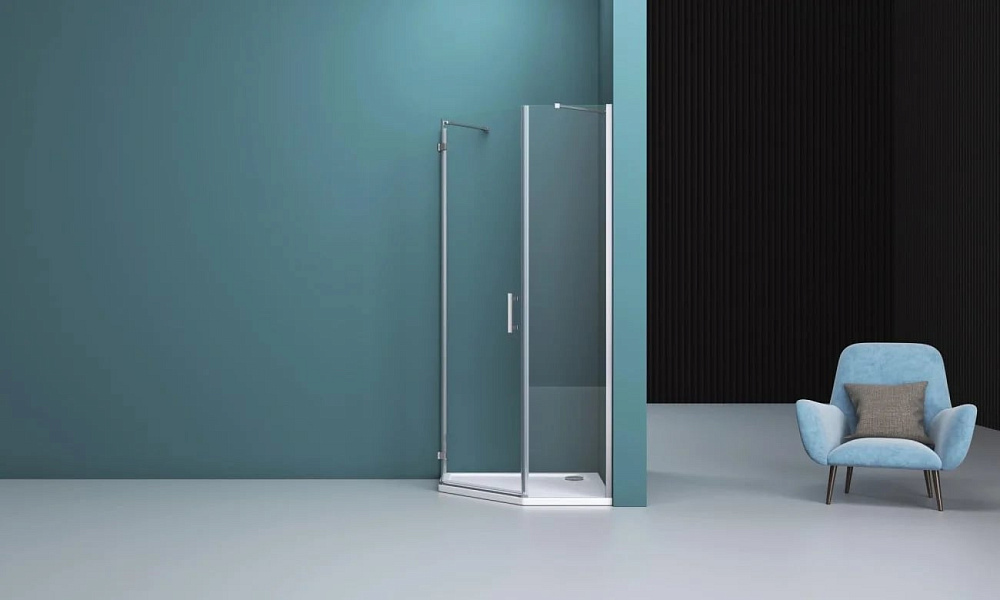Душевой уголок BelBagno Kraft P-1-100-C-Cr L