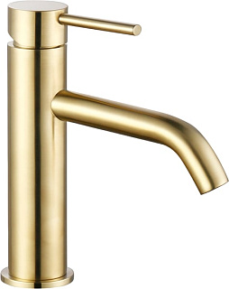 Смеситель для раковины AQUAme Siena AQM6210BG шлифованное золото