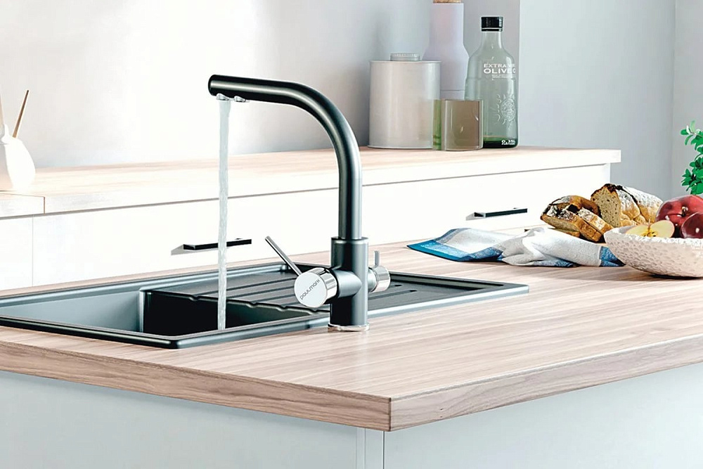 Смеситель для кухни Paulmark Essen Es213011-401 антрацит