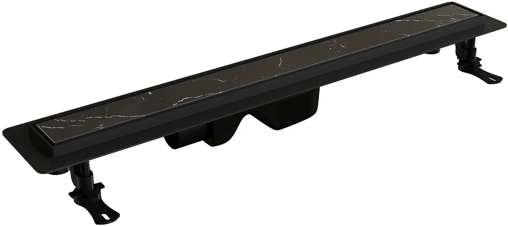 Душевой трап (лоток) RGW Drain Leo-31, черный, 40 см