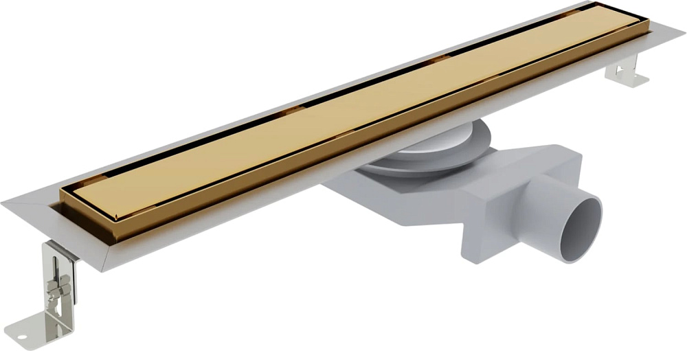 Душевой трап (лоток) Plumberia Selection PST In-Tile 100 см, золото 24К