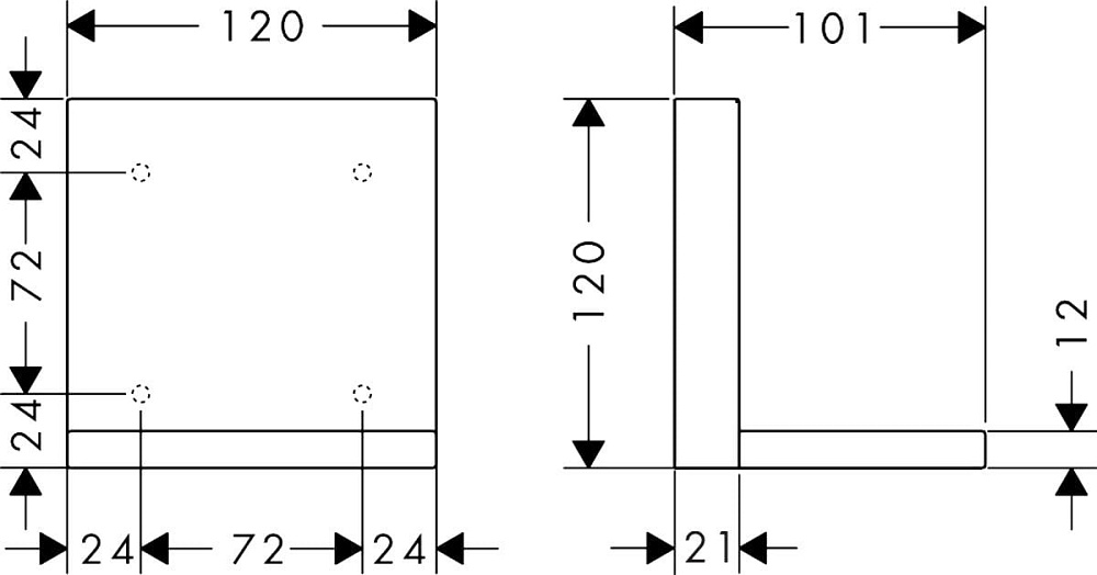 Полка Axor ShowerSolutions 40872000