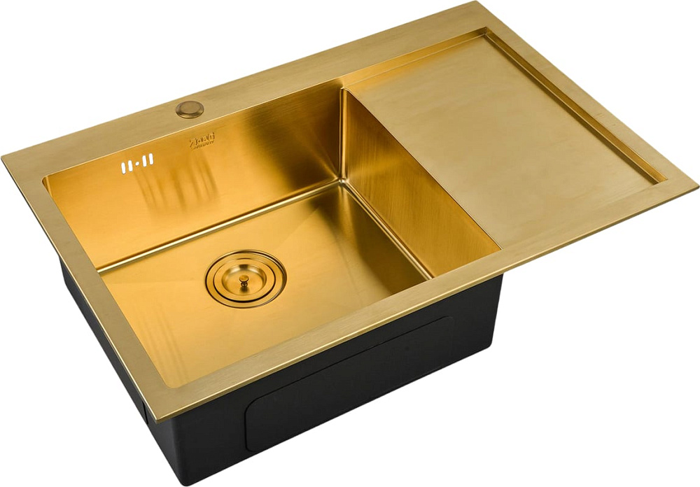 Мойка кухонная Zorg Inox PVD SZR-7851-L Bronze
