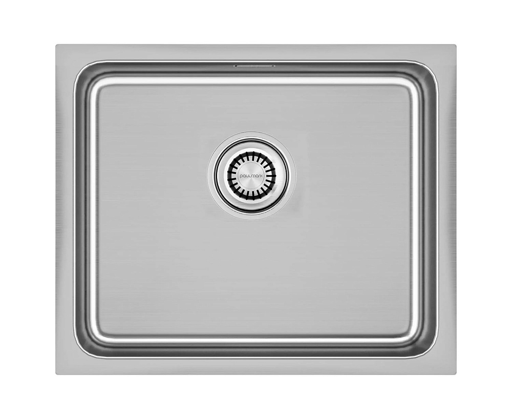 Мойка кухонная Paulmark Vista PM305444-BS, брашированная нержавеющая сталь