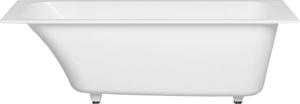 Ванна из искусственного камня Salini Orlanda S-Sense 170x75 см, встраиваемая, белая, на ножках