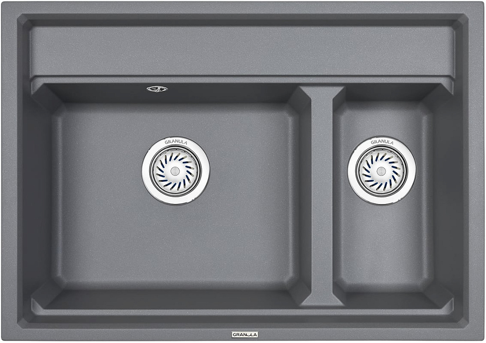 Мойка кухонная Granula Kitchen Space 7302, алюминиум