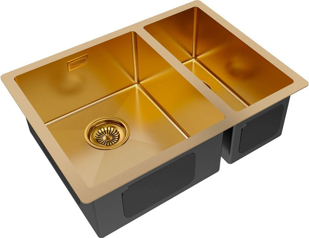 Мойка кухонная Paulmark Gerberg PM225944-BGL брашированное золото L
